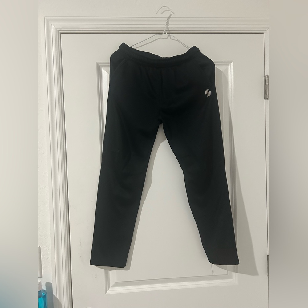 Kids Black Jogger Pants with Logo